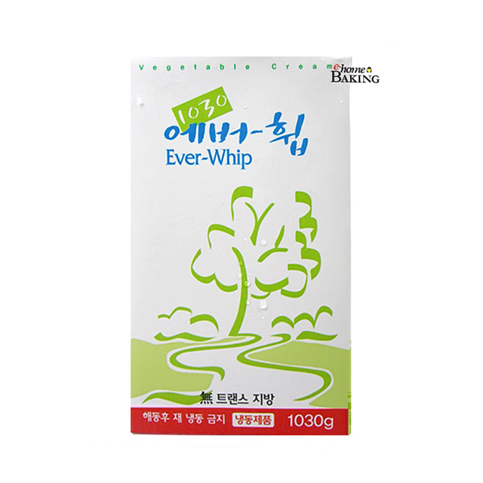 에버휩1030g 아이스박스 별도구매제품 가당 생크림 머핀데코 케이크 컵케익 카페 토핑 - 상품 이미지
