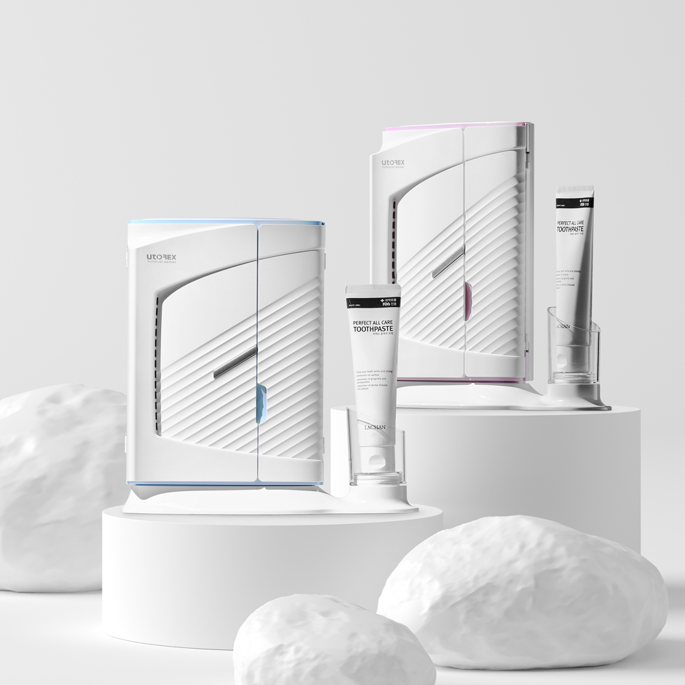 유토렉스 프라임 UV-C 히팅 건조 소독기 건조기 트리플케어 칫솔살균기 UTC-81UV 제품 이미지