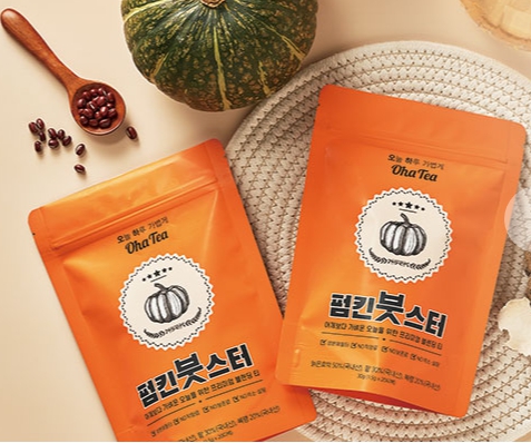 프리미엄 펌킨붓스터 물 붓기 팥 복령 호박 빠지는차 빼는차 국내산 생분해필터 이미지 6