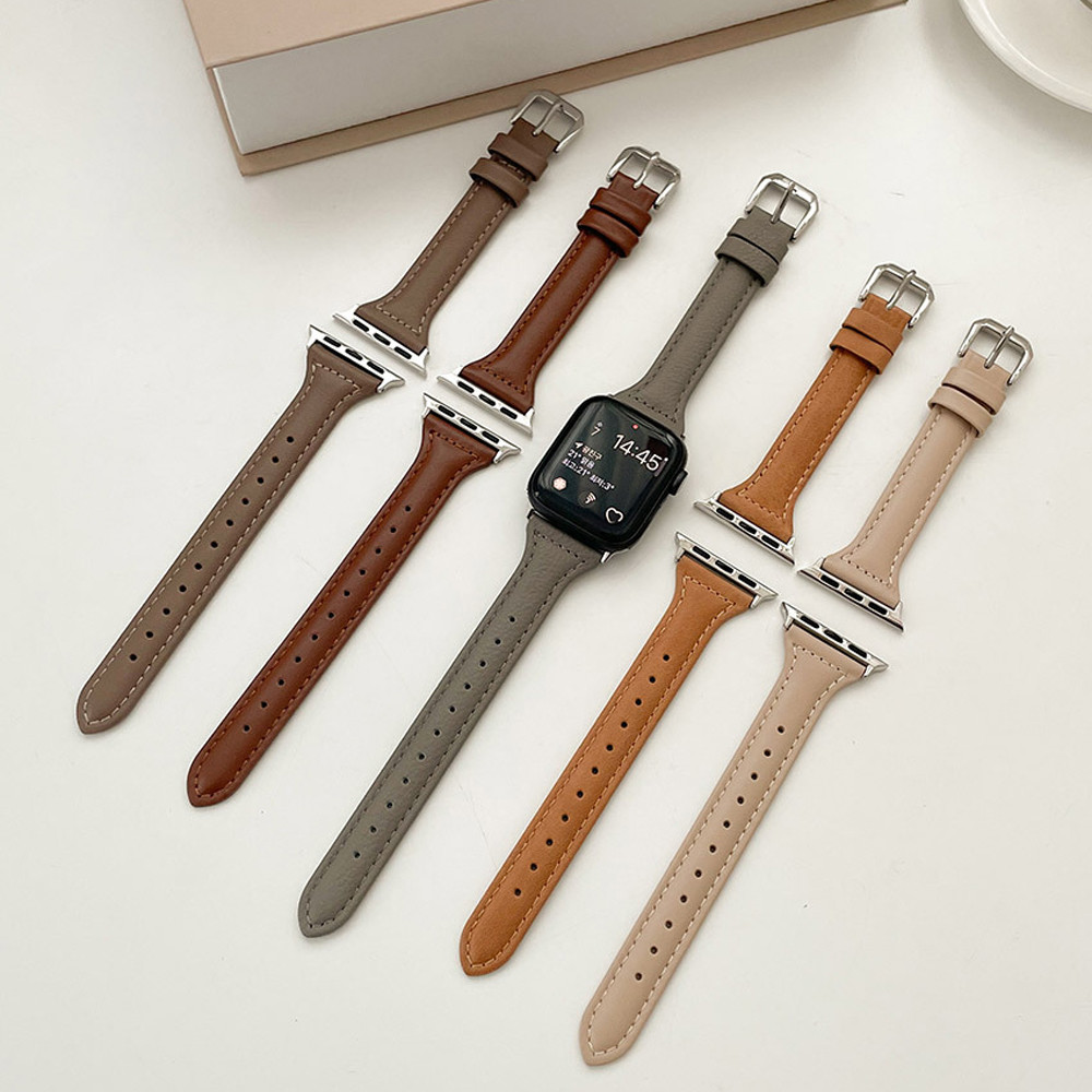 애플워치 가죽 슬림 스트랩 루프 밴드 시계줄 38mm / 40mm / 41mm공용