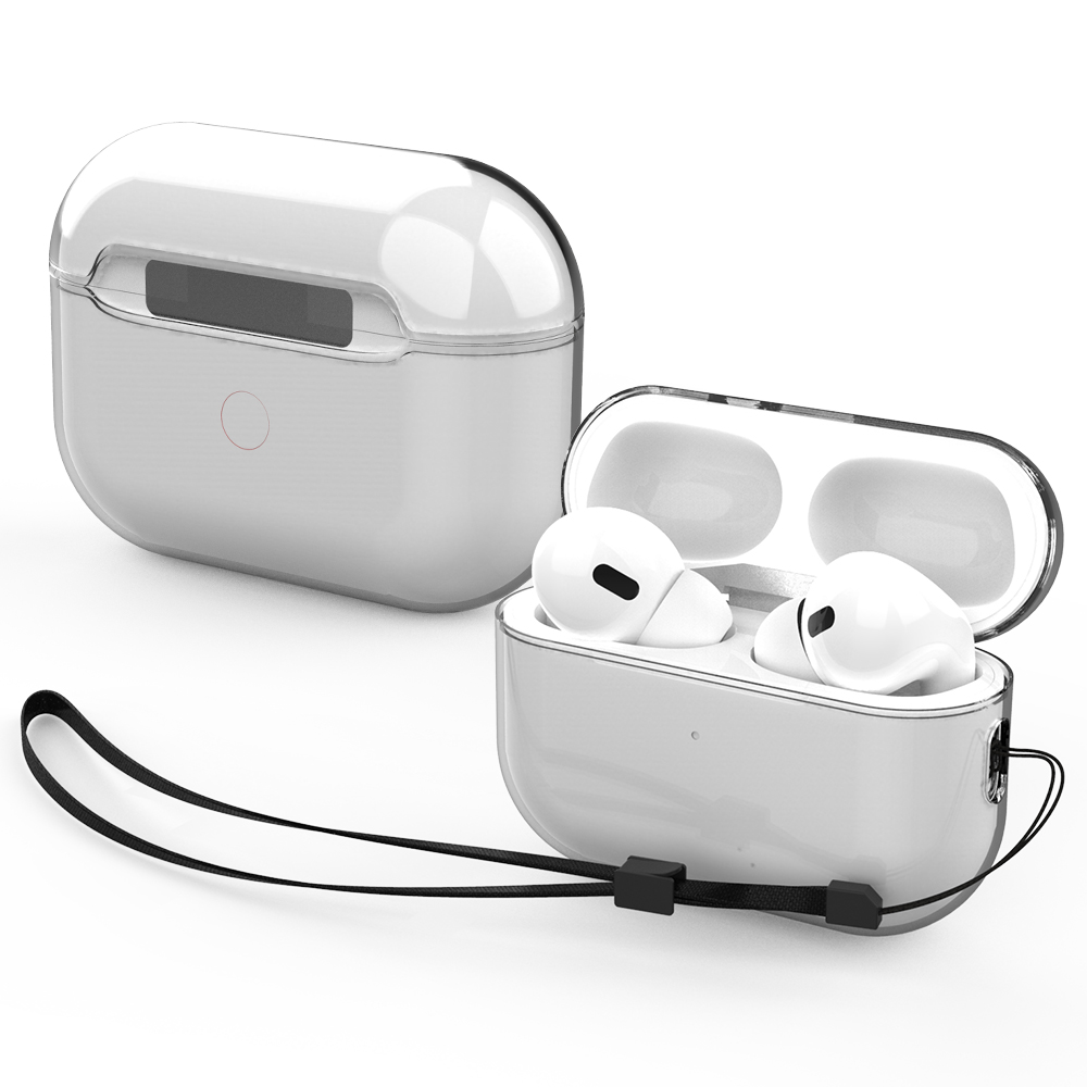 에어팟 프로 2세대 케이스 실리콘 투명 TPU 스트랩