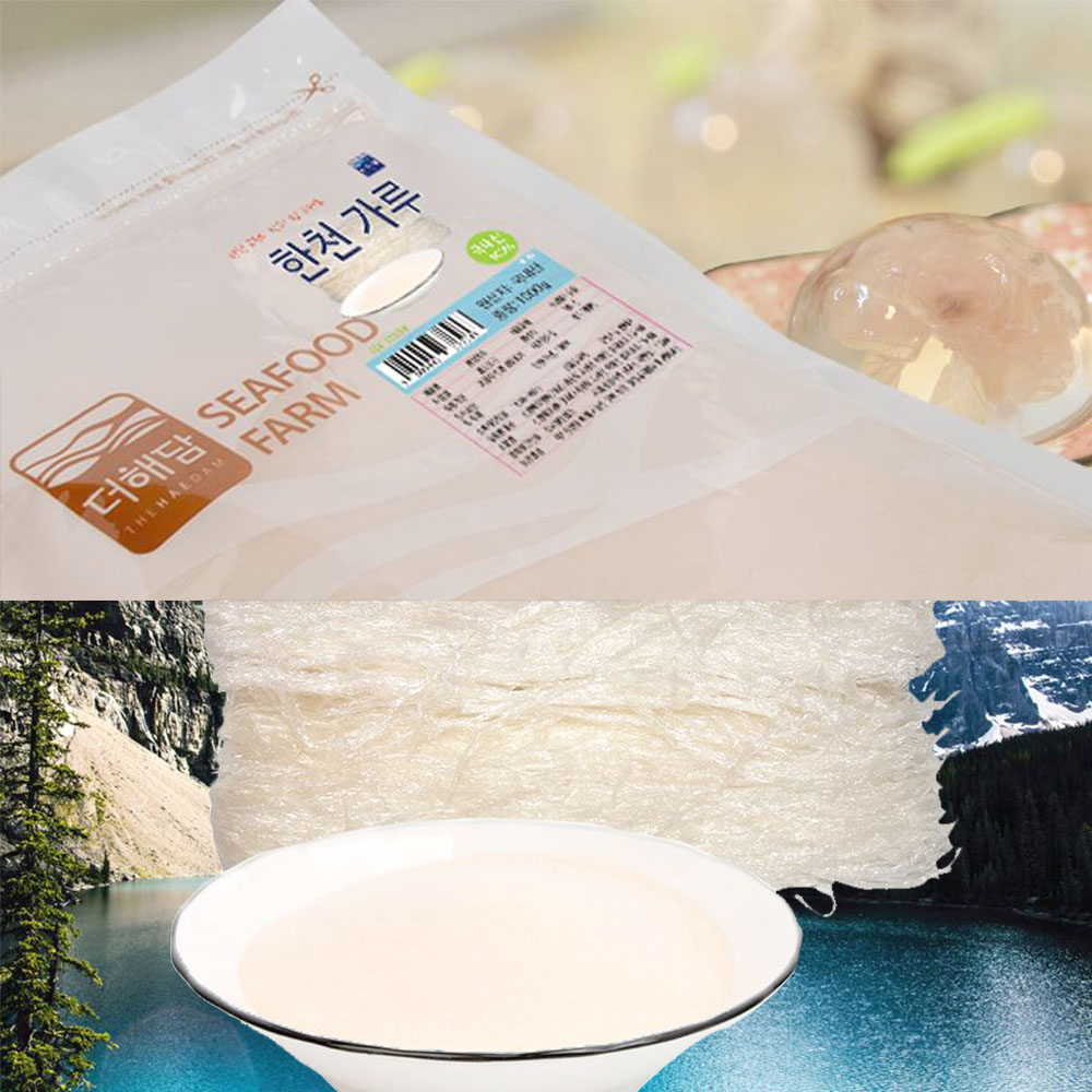식물성 분말 한천가루 1kg 다용도 가정 주방 건강식 식품원료 - 메인 이미지