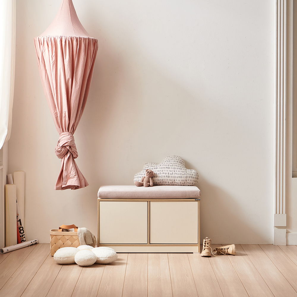 카이800 쿠션벤치형 키즈 아기수납장 장난감 수납장