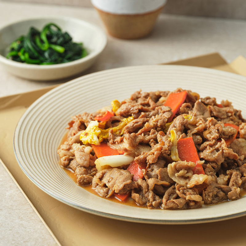 미트뱅크몰 매실양념돼지불고기 300g / 돼지고기 간편조리 가정 요리 간식 안주 캠핑 - 메인 이미지