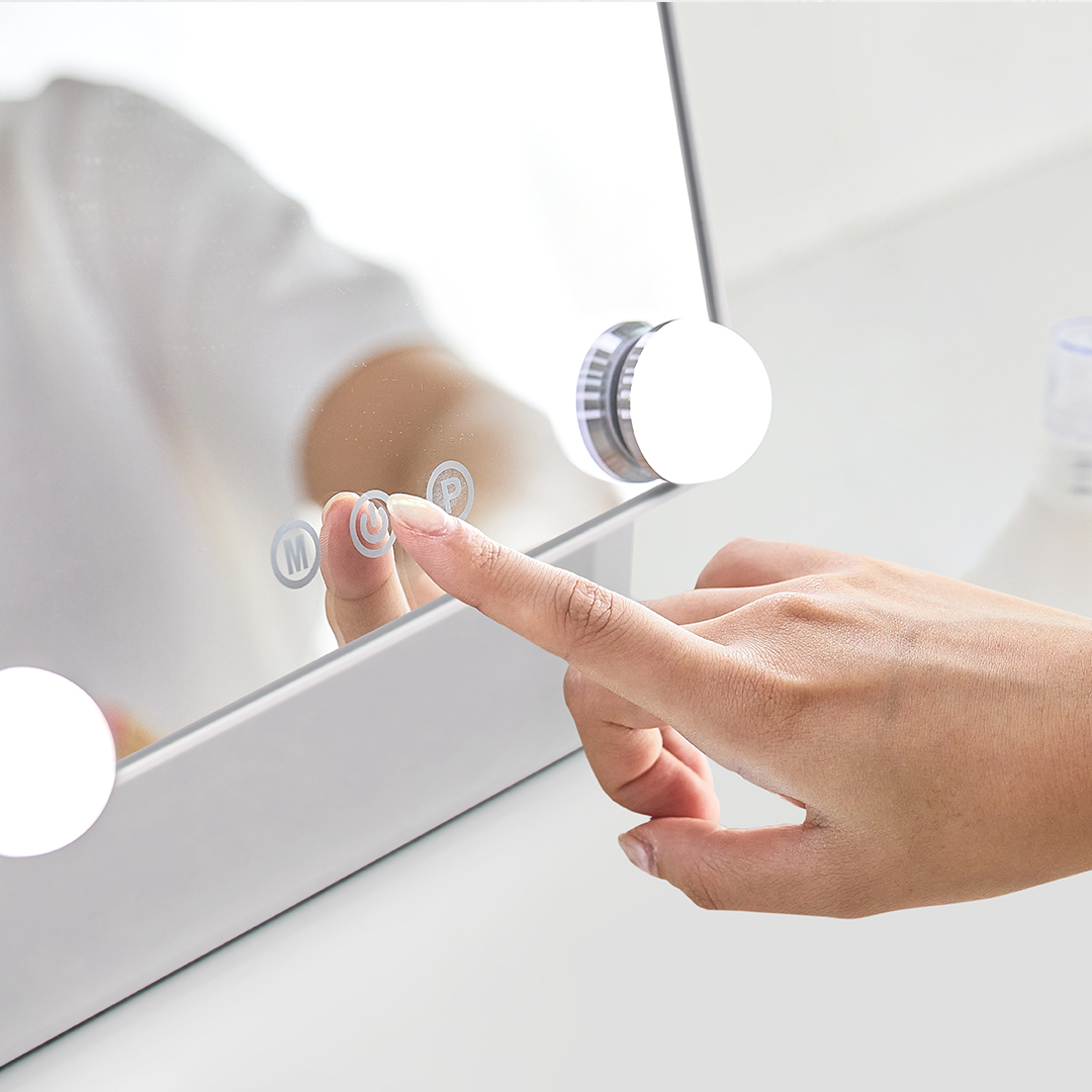 이데컴퍼니 무선 led거울 탁상 조명거울