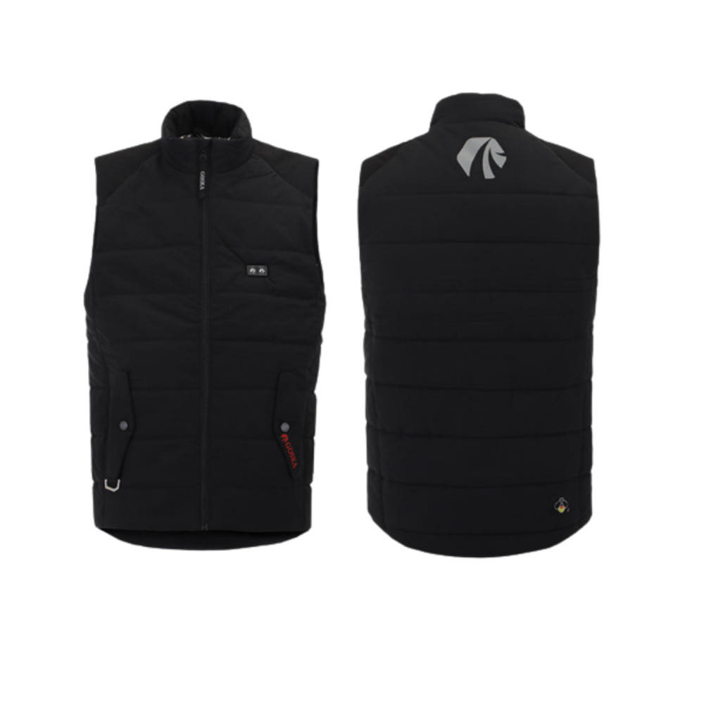 고스카 발열조끼 착용샷