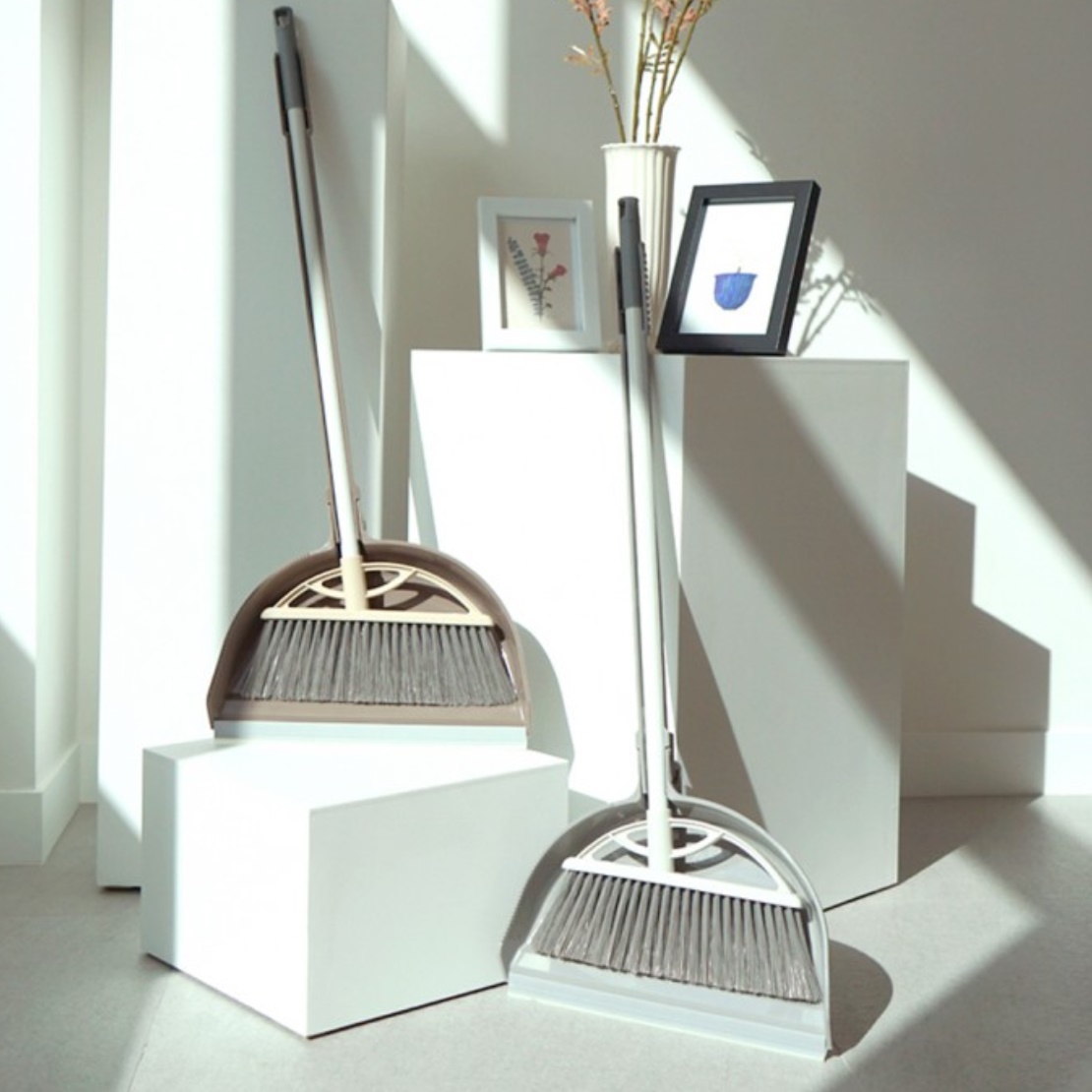 실내용 가정용 미용실 책상 빗자루 세트 실내 미니 청소도구