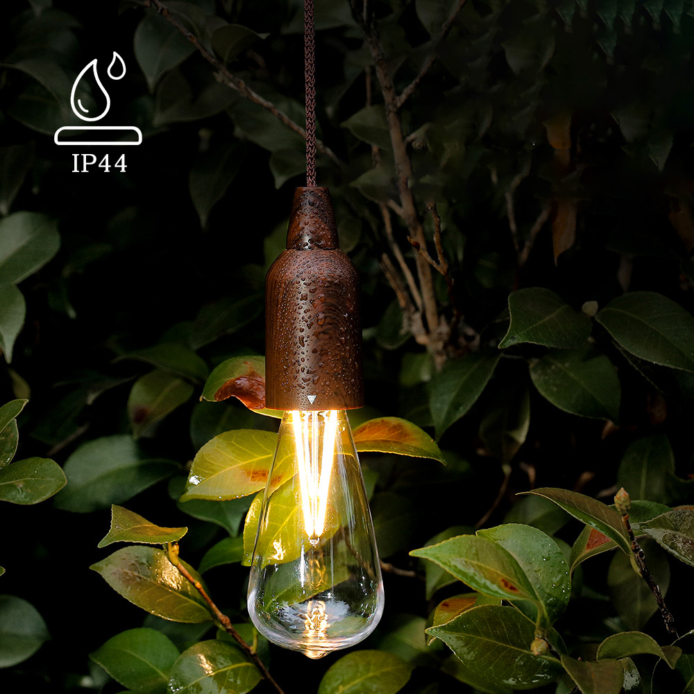 캠핑 차박 조명 스트링라이트 당기는전구 무선 건전지 줄조명 알전구 라탄 무드등