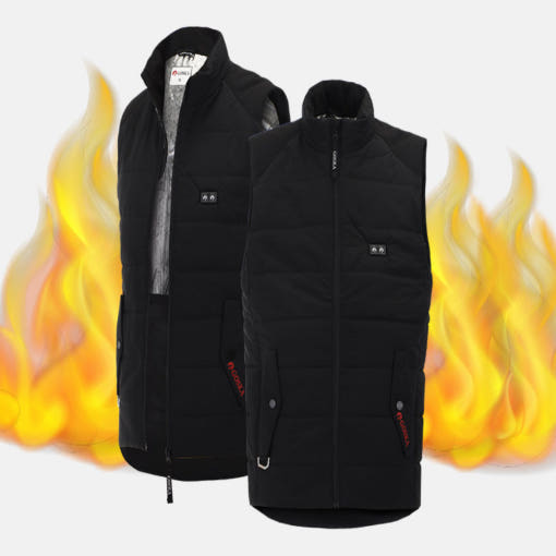 고스카 발열조끼 착용샷