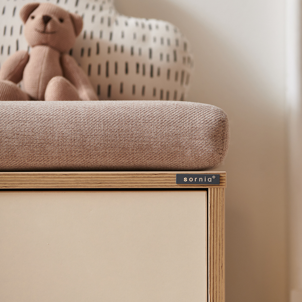 카이800 쿠션벤치형 키즈 아기수납장 장난감 수납장