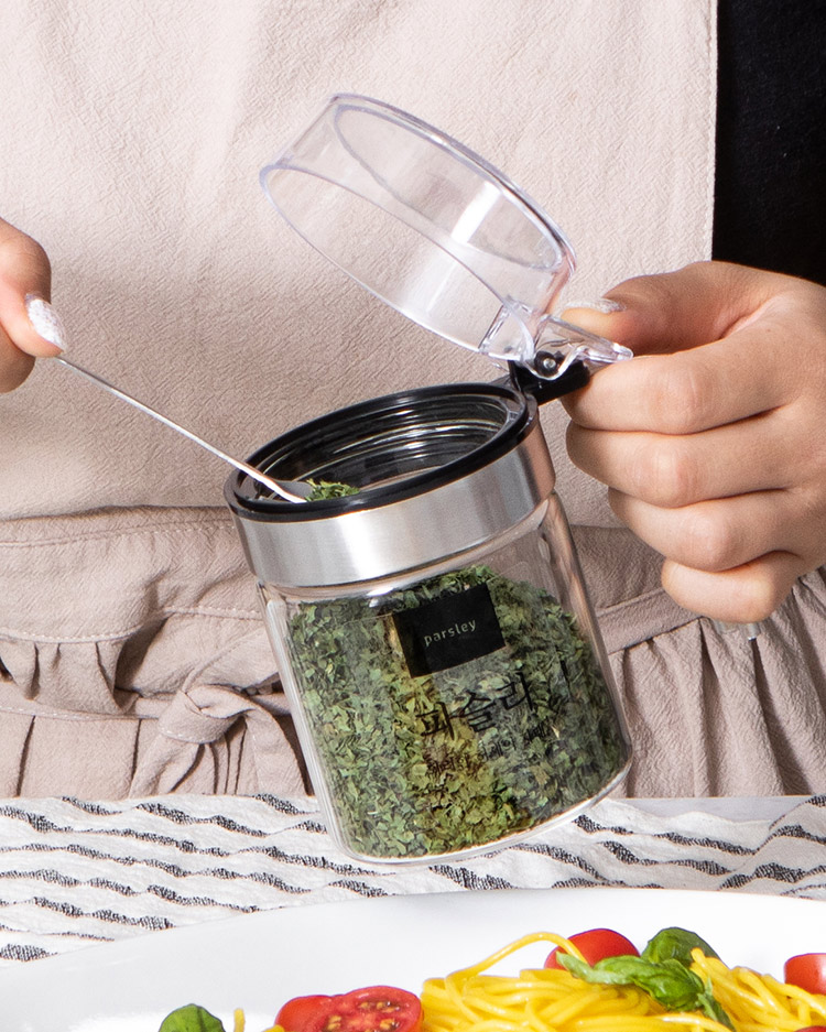 더쉐프 양념통세트 조미료통 스텐 양념병+스푼 (CRO0024)