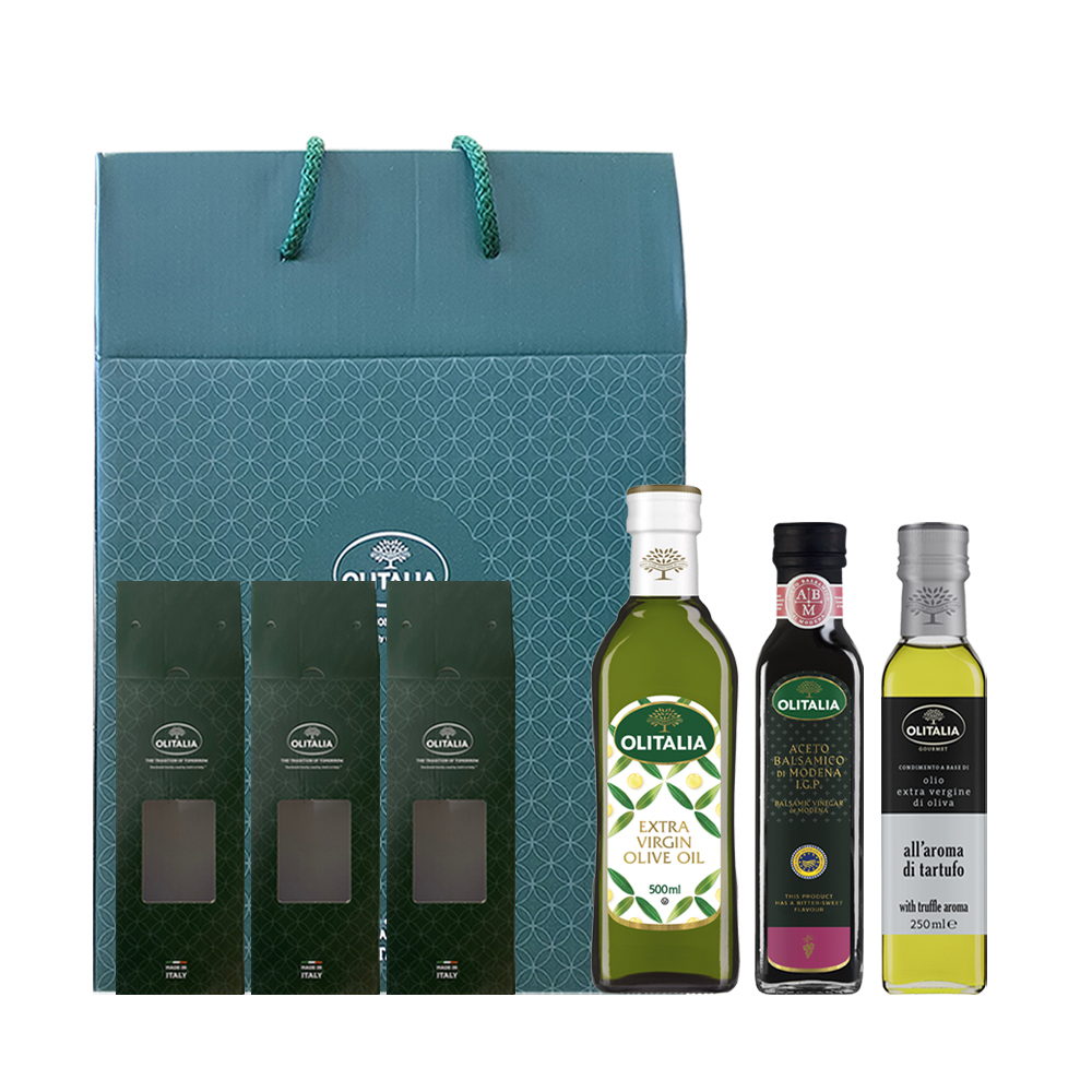올리타리아 엑스트라버진 올리브유 500ml + 발사믹식초1 + 트러플 오일 명절 설선물세트 - 상품 이미지