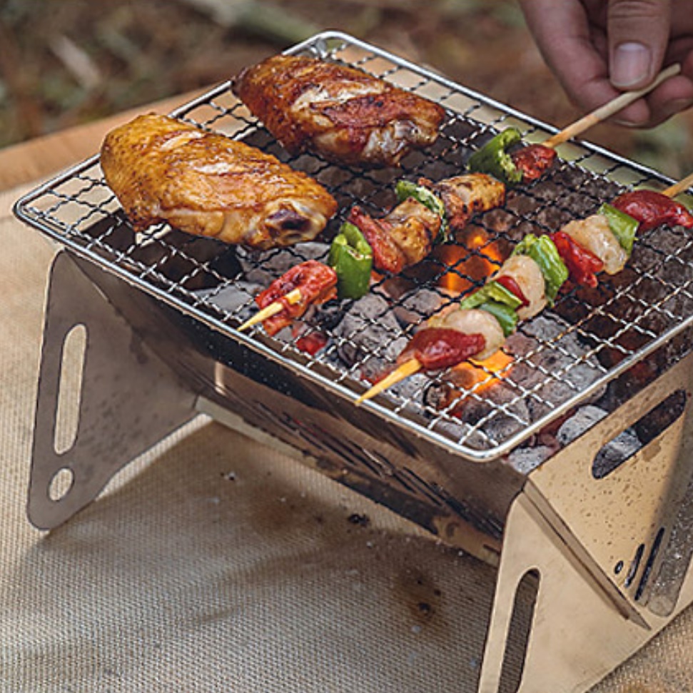 숯불꼬치구이기 개인화로구이 캠핑용미니화로