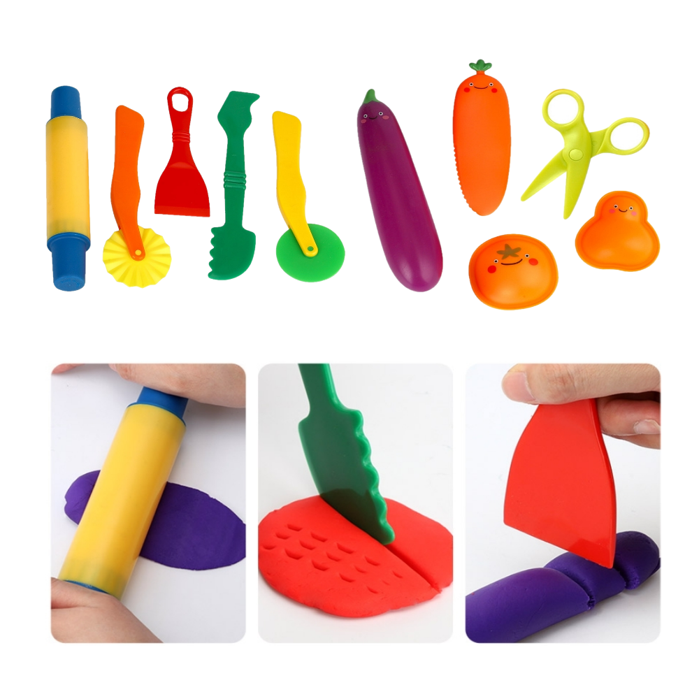 곡물 클레이 6색 유아 아기 컬러 점토 찰흙 촉감놀이 만들기