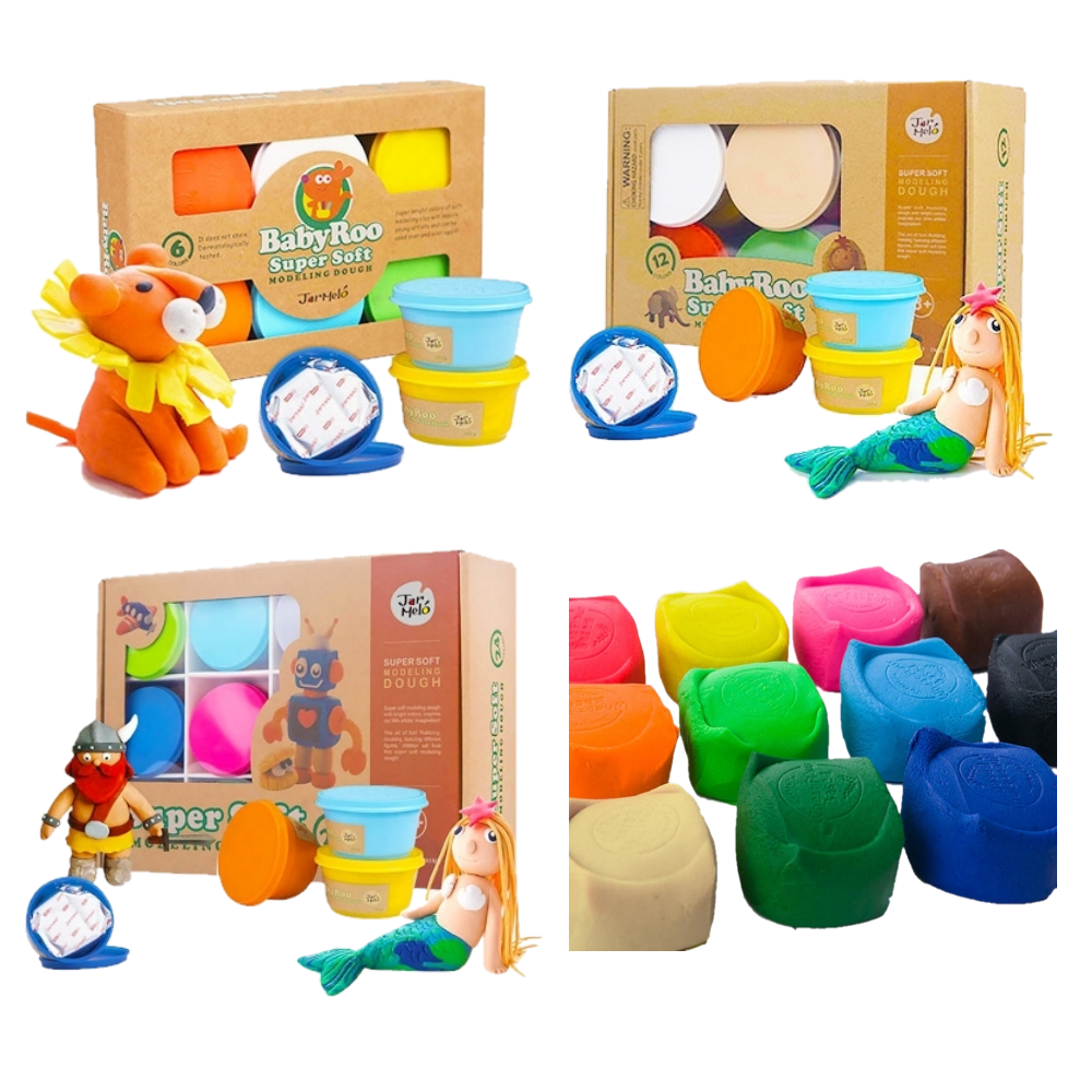 곡물 클레이 6색 유아 아기 컬러 점토 찰흙 촉감놀이 만들기