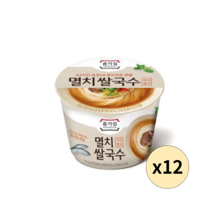 청정원 대상 종가집 멸치 쌀국수 92g x 12개