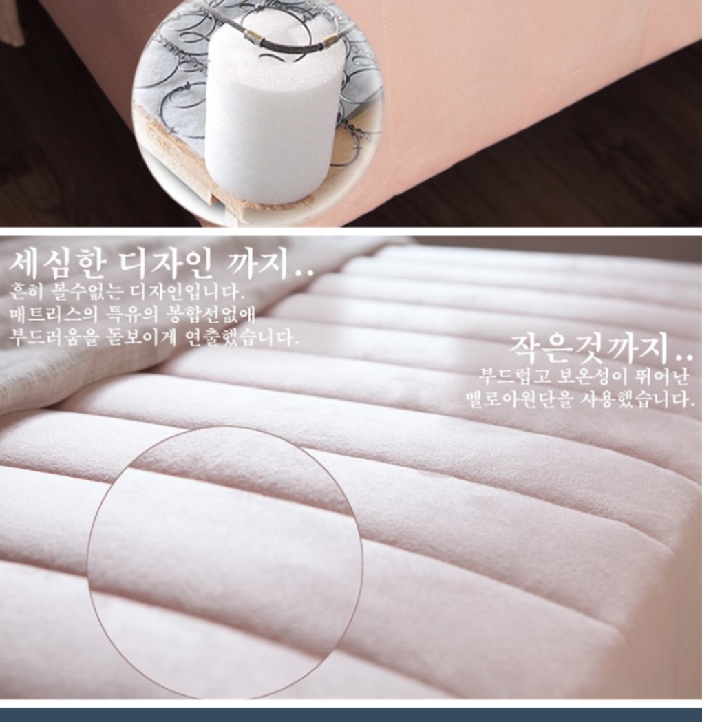 원룸침대 매트리스 일체형 푹신한 자취방침대 미니 싱글 침대 - 상세 이미지 2