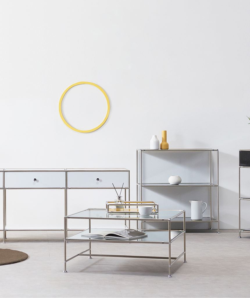 모듈테이블 유리테이블 소파 테이블 낮은 커피 탁자 580