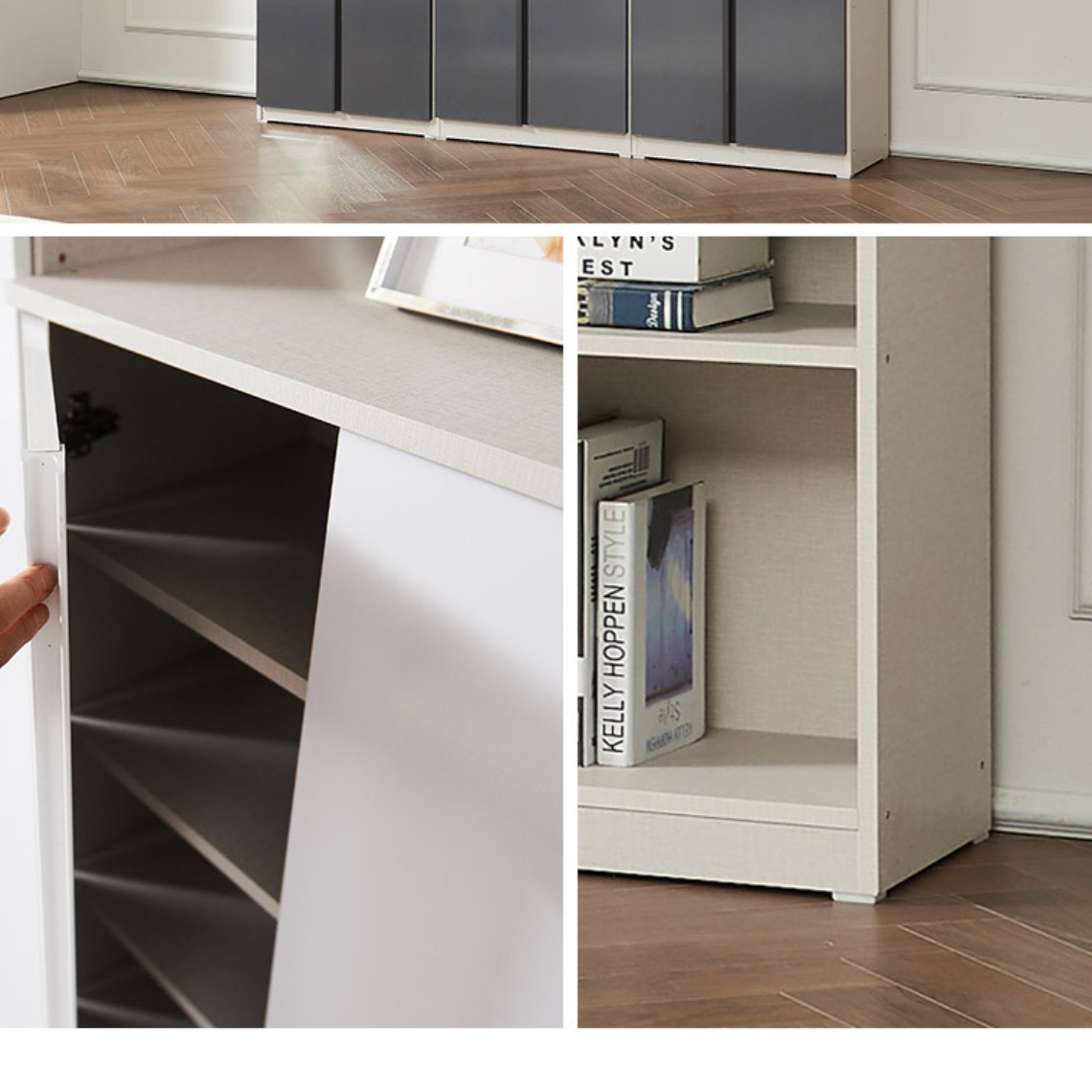 도어형 여닫이 수납장 수납정리장 맞춤 안방 수납장 시스템 수납장 - 상세 이미지 4