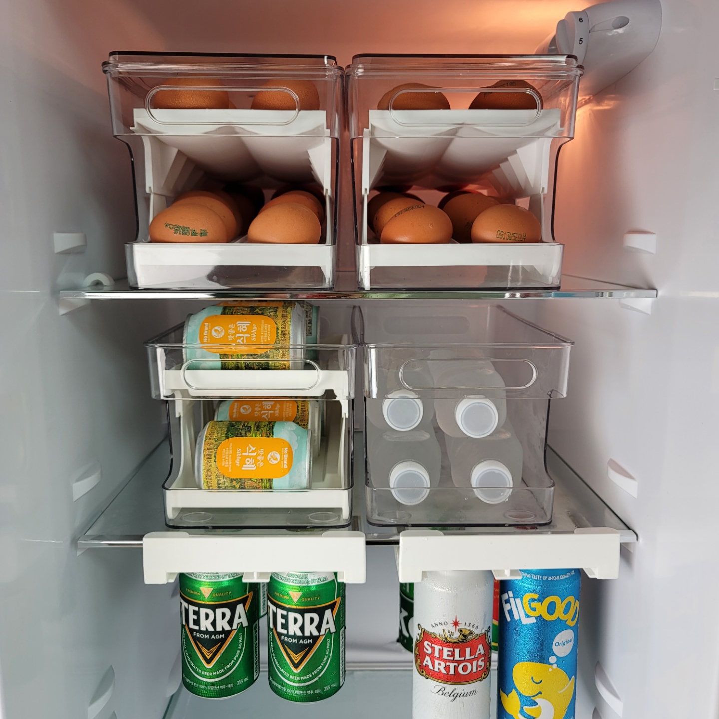 캔맥주 디스펜서 캔음료 트레이 보관 공중부양 홀더 냉장고 정리 수납 거치대 이미지 8