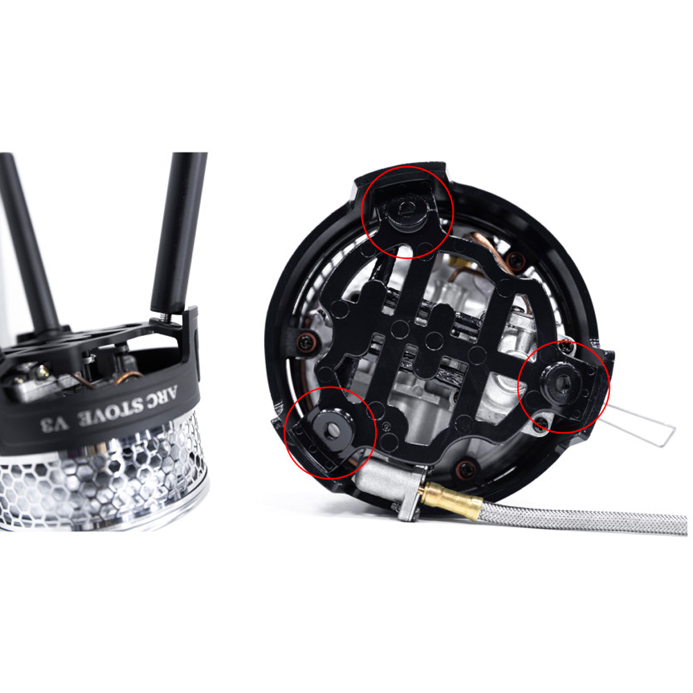 가스웨어 아크스토브 V3 백패킹 리액터 미니 버너 난로 가스콤 실버