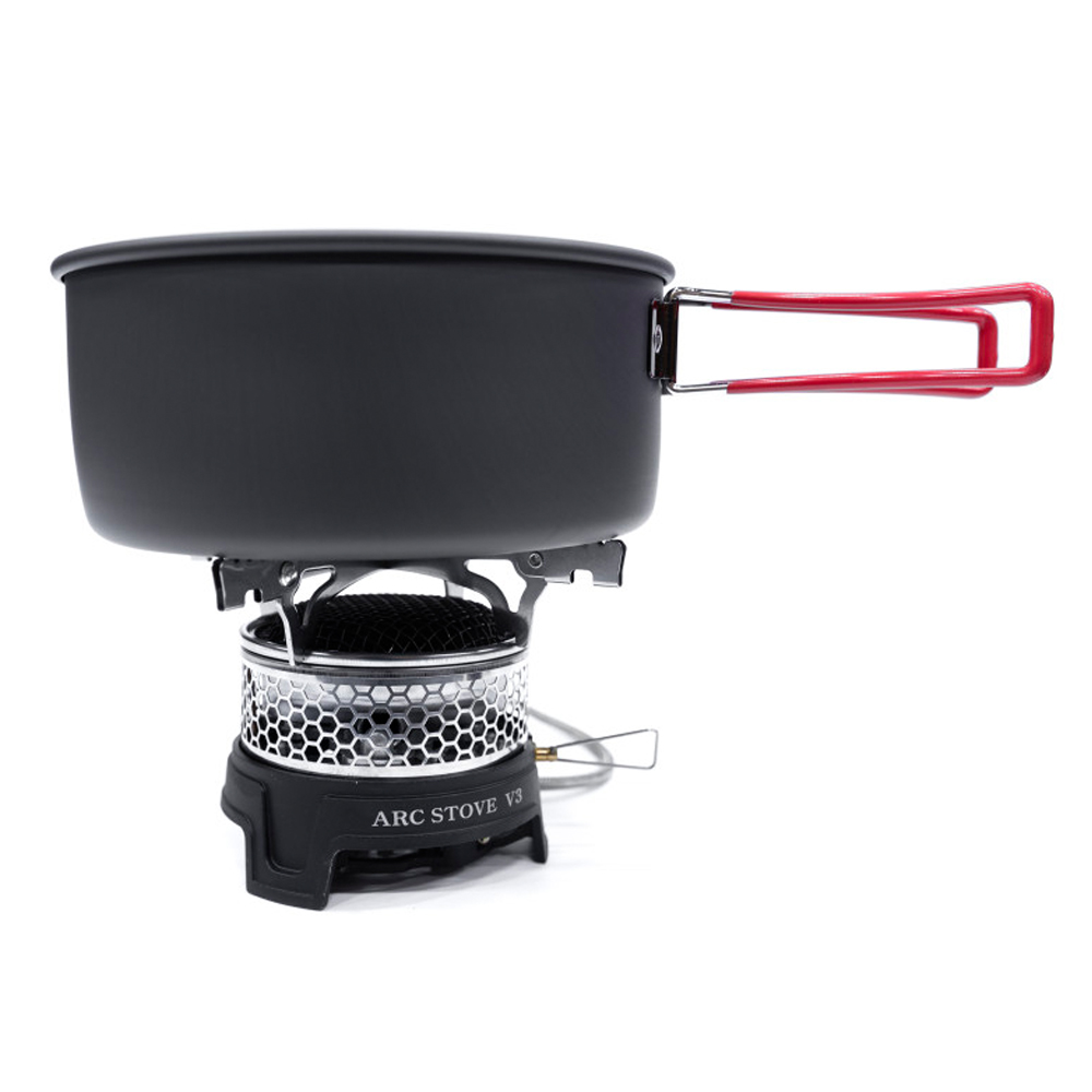 가스웨어 아크스토브 V3 백패킹 리액터 미니 버너 난로 가스콤 실버