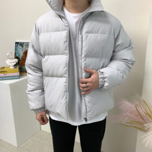 남자 오버핏 숏패딩 웰론 겨울 커플 점퍼 아우터 착용 후기 | 사이즈/핏 총정리 - 상품 이미지 1