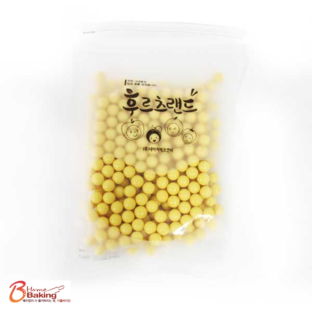 [대용량] 샤이니볼 500g - 파인애플-대 스프링클 구슬 케익데코 케이크 머핀 토핑 - 상품 이미지