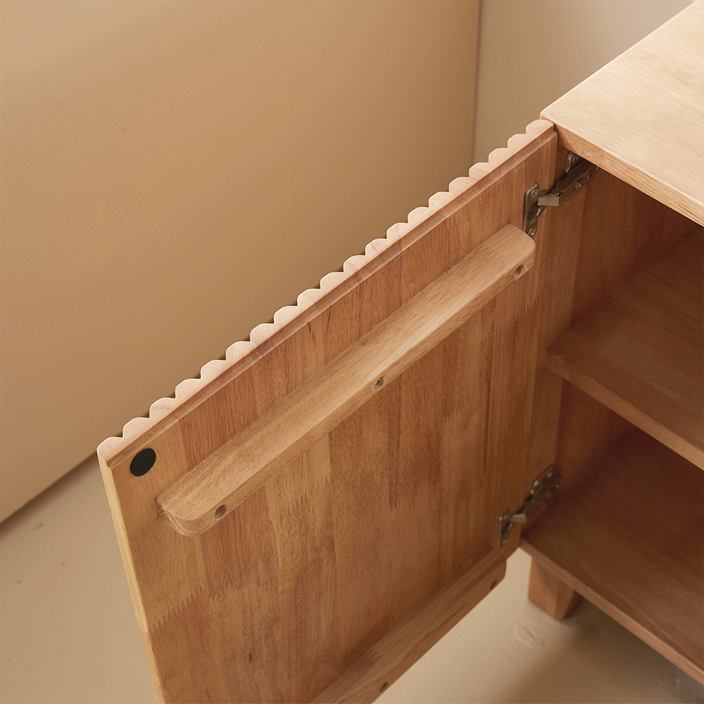 모노 고무나무 원목 다용도 거실 미니 수납장 800