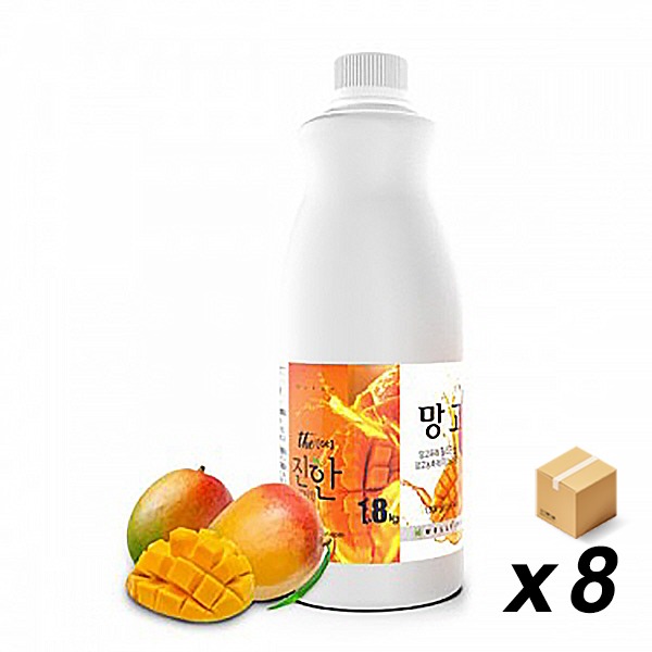 웰파인 더진한 망고스무디 1.8kg 8개 박스 : 뉴딜오커피