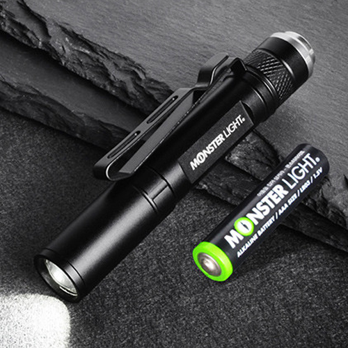 몬스터라이트 LED 미니 후레쉬 펜 초소형 손전등 랜턴 MP250S
