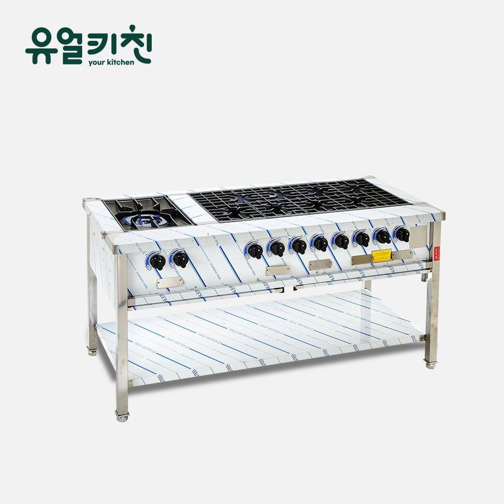 키친블루 1500 좌열 간택기 업소용 식당용가스렌지 화구 LPG - 상품 이미지