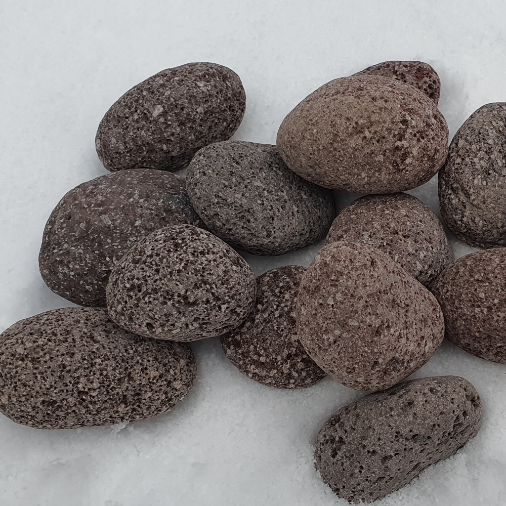 라바스톤화산에그스톤 붉은색 (volcanic pebble ) 3kg(1봉)