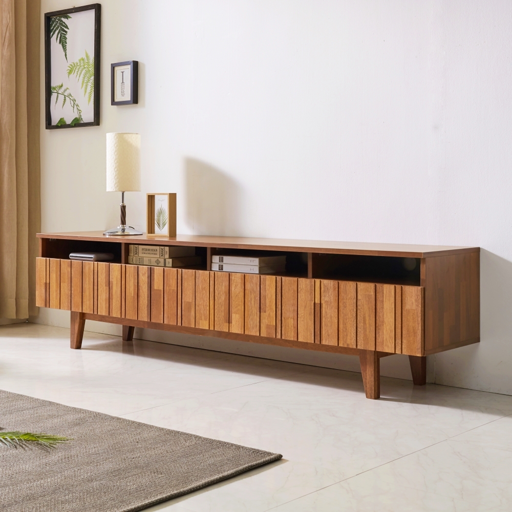 카디프 원목 tv장식장 티비선반 티비장 2000 75인치 85인치