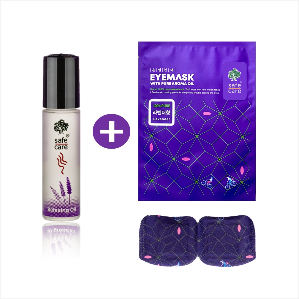 라벤더 아로마오일 롤온 10ml+푹잠 불면 숙면 아로마안대 - 상품 이미지