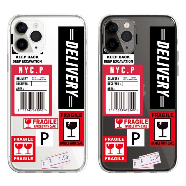 DHL 패치 바코드 투명 젤리 케이스 - 상품 이미지