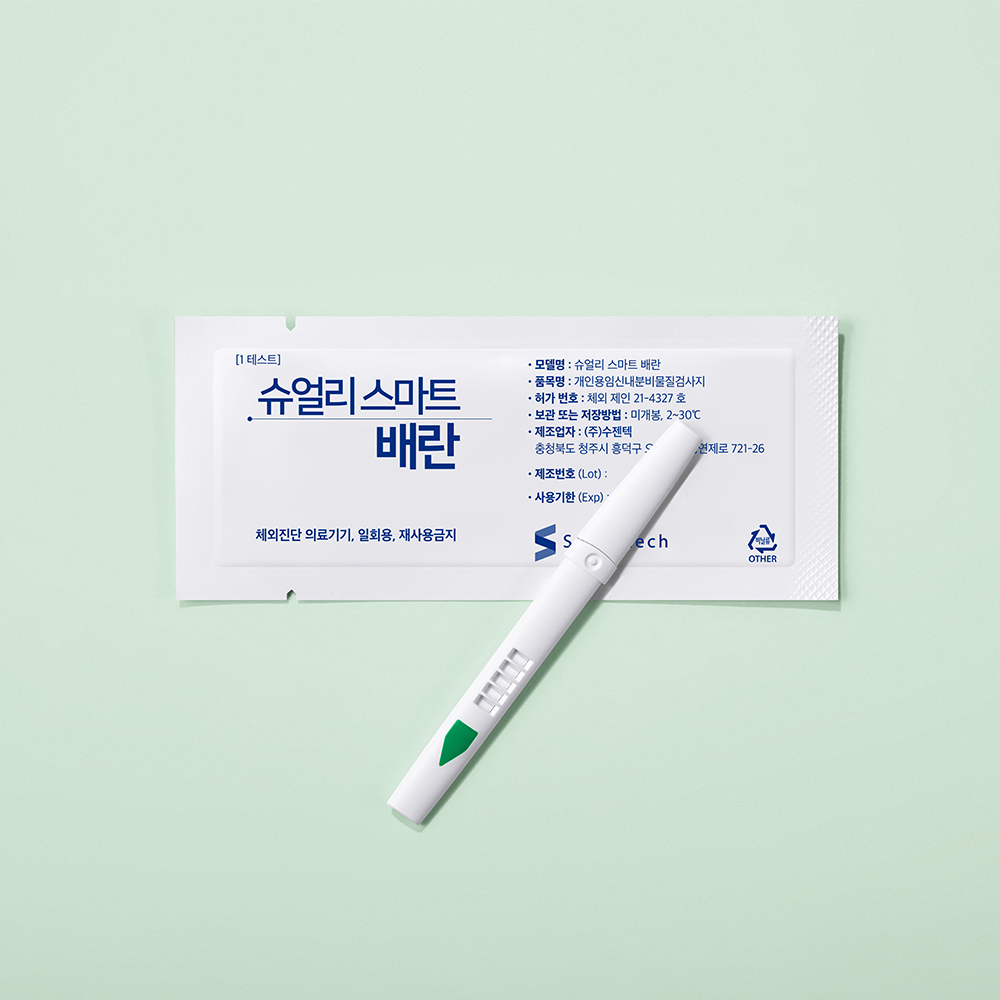 슈얼리 스마트 배란테스트기 10개입 배테기(기기 별매) 배란일 - 상세 이미지 2