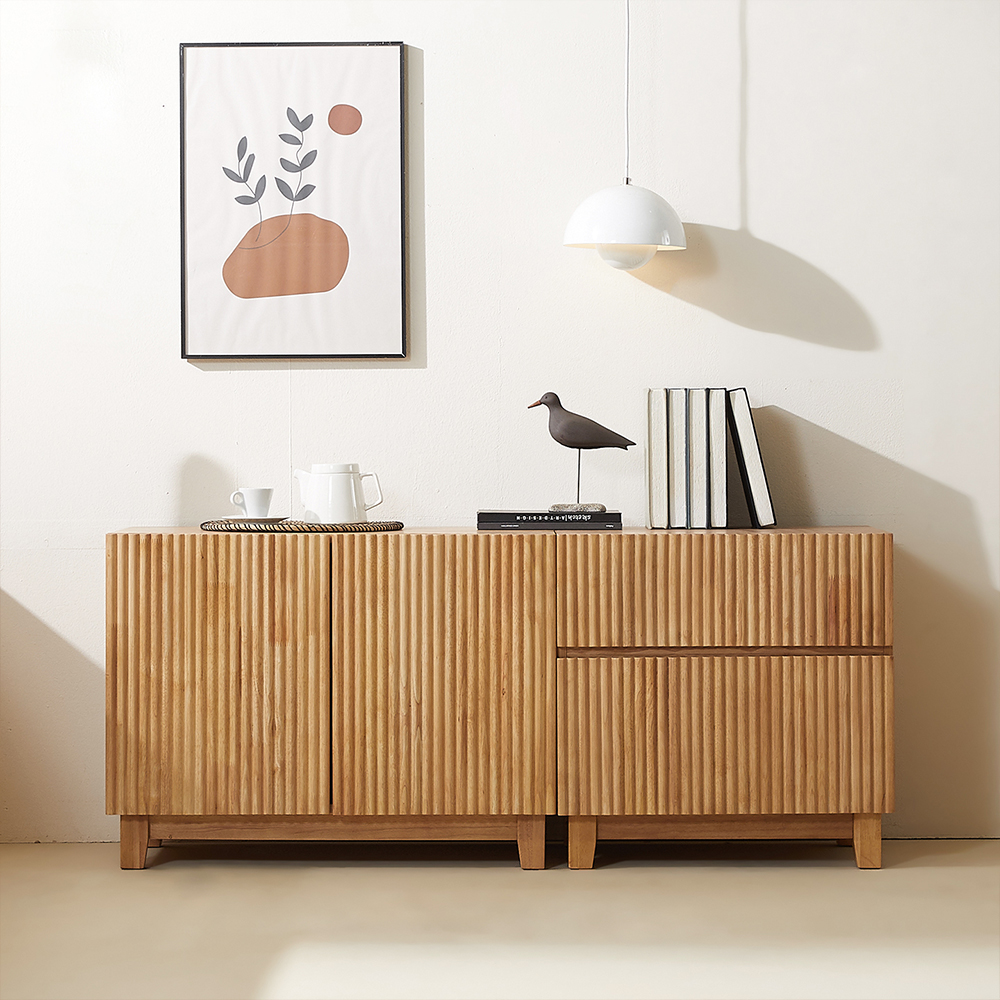 [무료배송] 모노 템바보드 원목 높은 TV 거실장 1400 티비다이