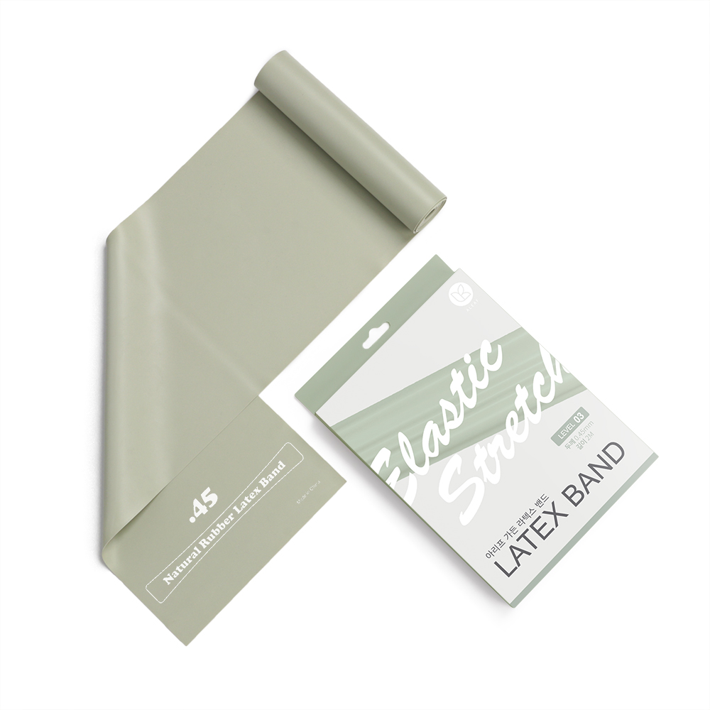 아리프 스트레칭 밴드 2.0, 0.45mm 스프링 그린 라텍스 운동 스포츠 헬스 요가