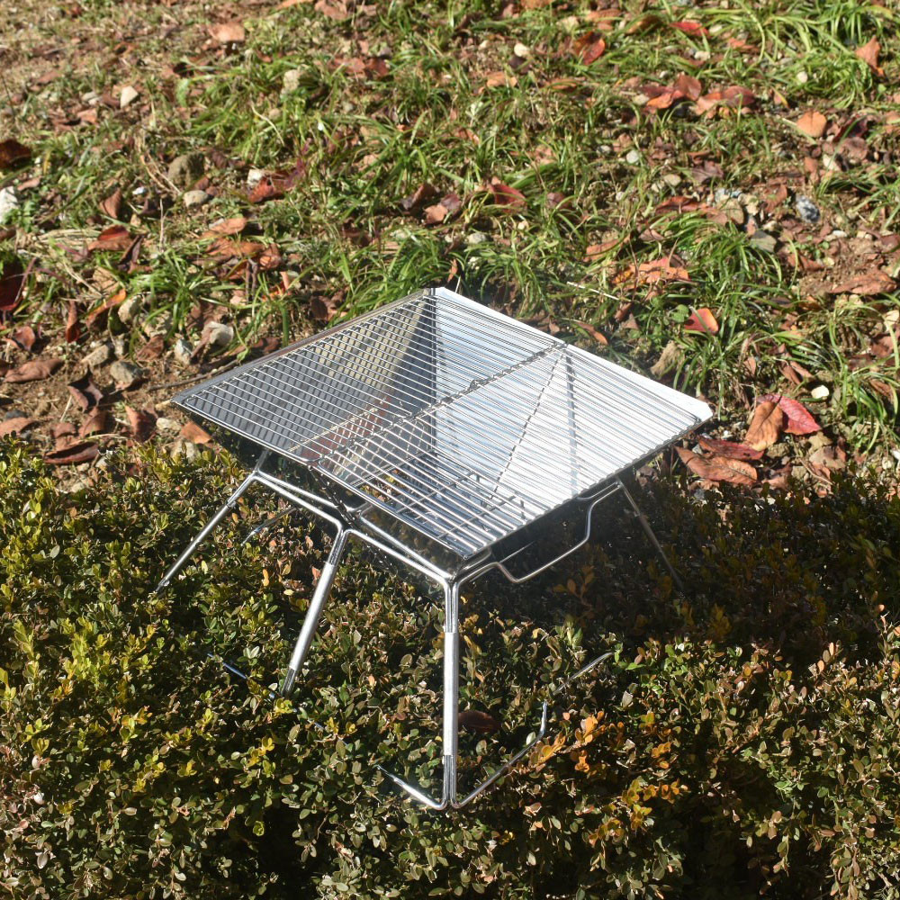 스테인레스 접이식 화로대 A형 바비큐 캠핑그릴 직화 야외용그릴 bbq 미니화로대