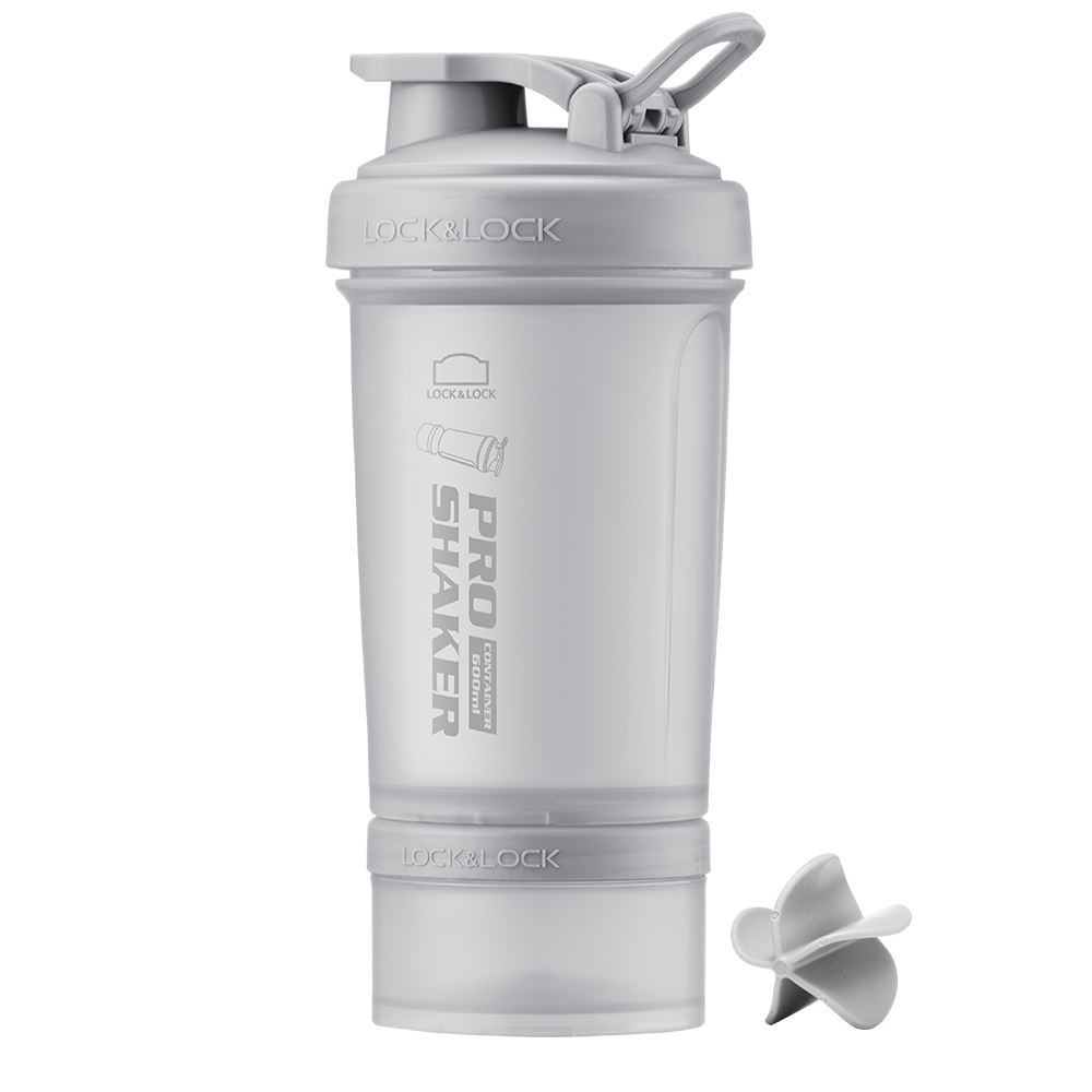 프로틴 물통 락앤락 프로쉐이커 600ml 프로쉐이커 매트그레이 물통 프로틴 쉐이커 리뷰