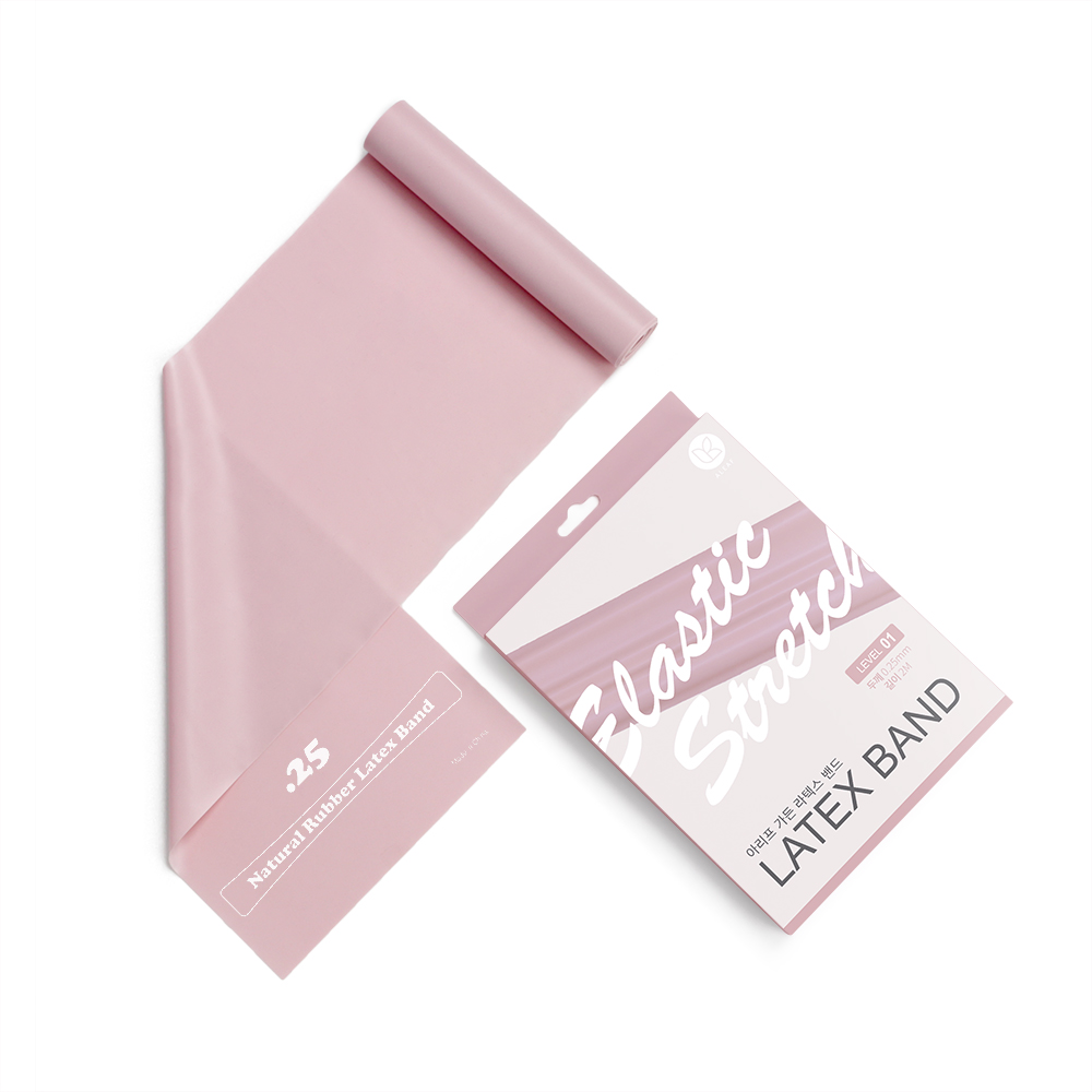 아리프 스트레칭 밴드 2.0, 0.25mm 소프트 블로섬 라텍스 운동 스포츠 헬스 요가