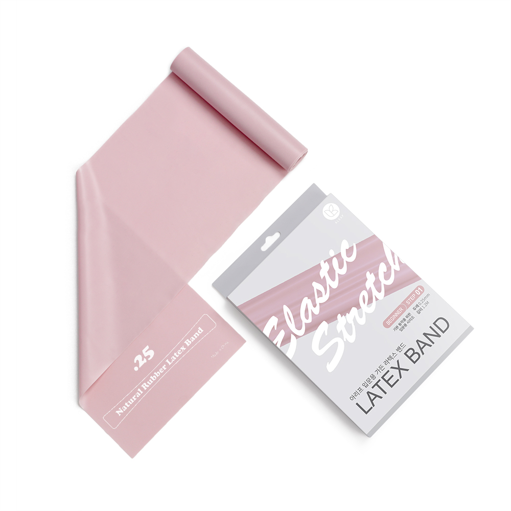 아리프 스트레칭 밴드 1.2(입문용) 0.25mm 소프트블로섬 라텍스 운동 스포츠 헬스 요가