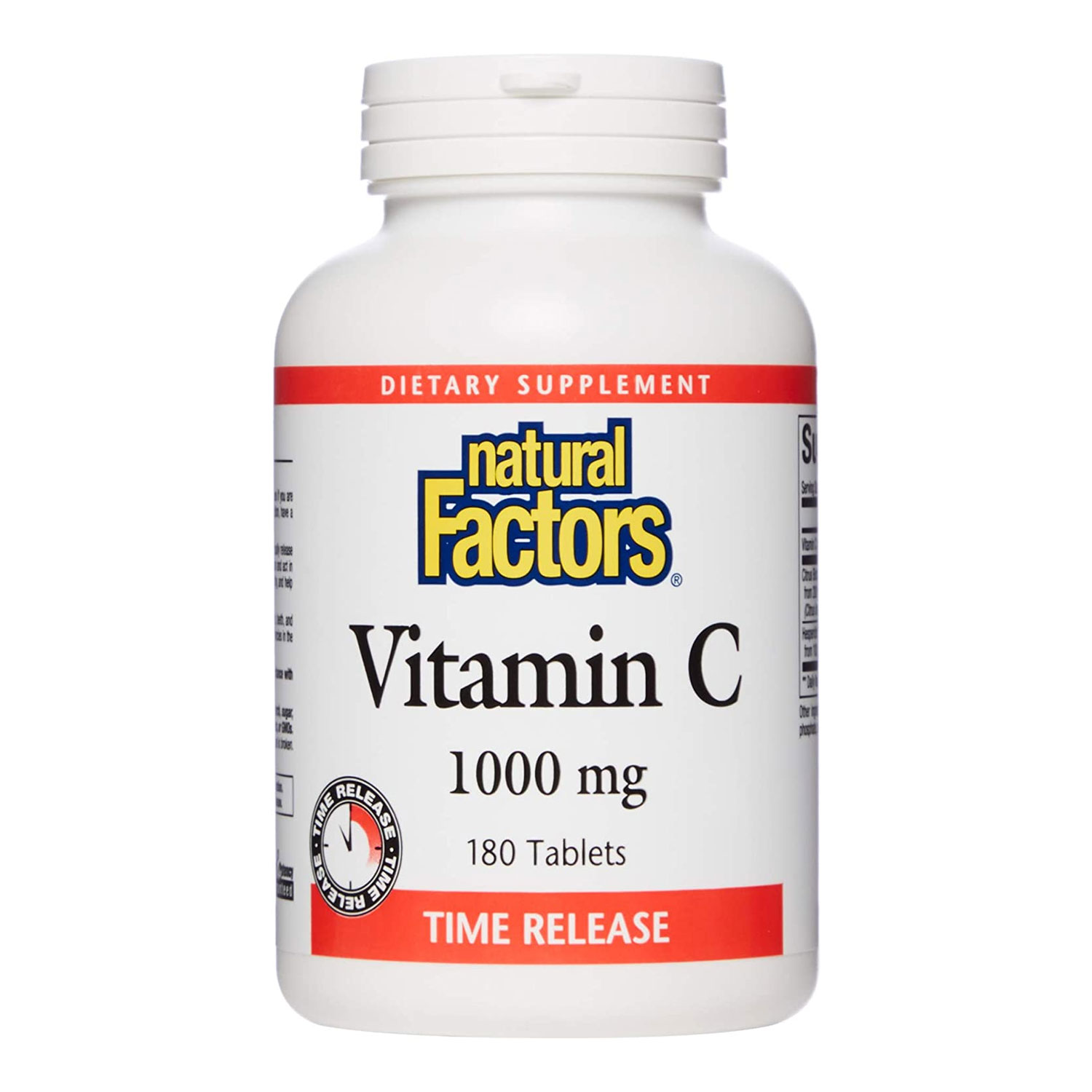 네추럴팩터스 비타민C 1000mg 타임 릴리즈 180정 - 상품 이미지