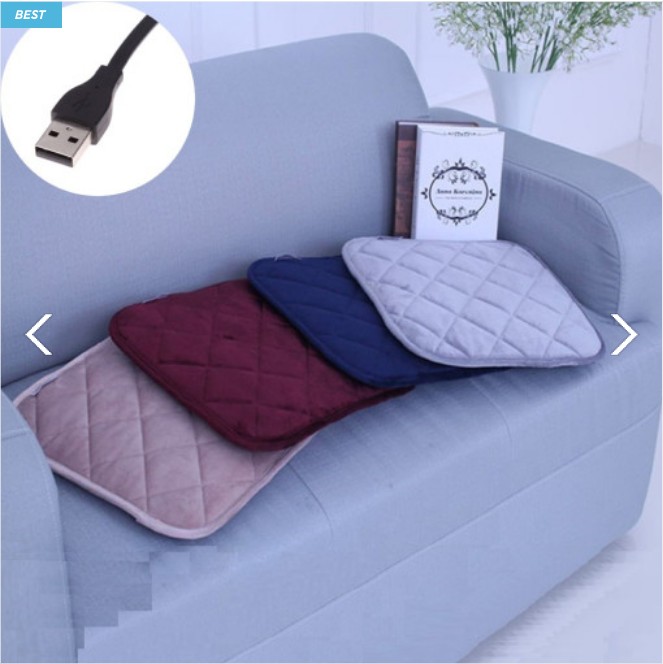 라이프웰 무선 USB 사무실 고양이 애견 충전식 엉따 온열 발열 의자 전기 장판 방석 국산