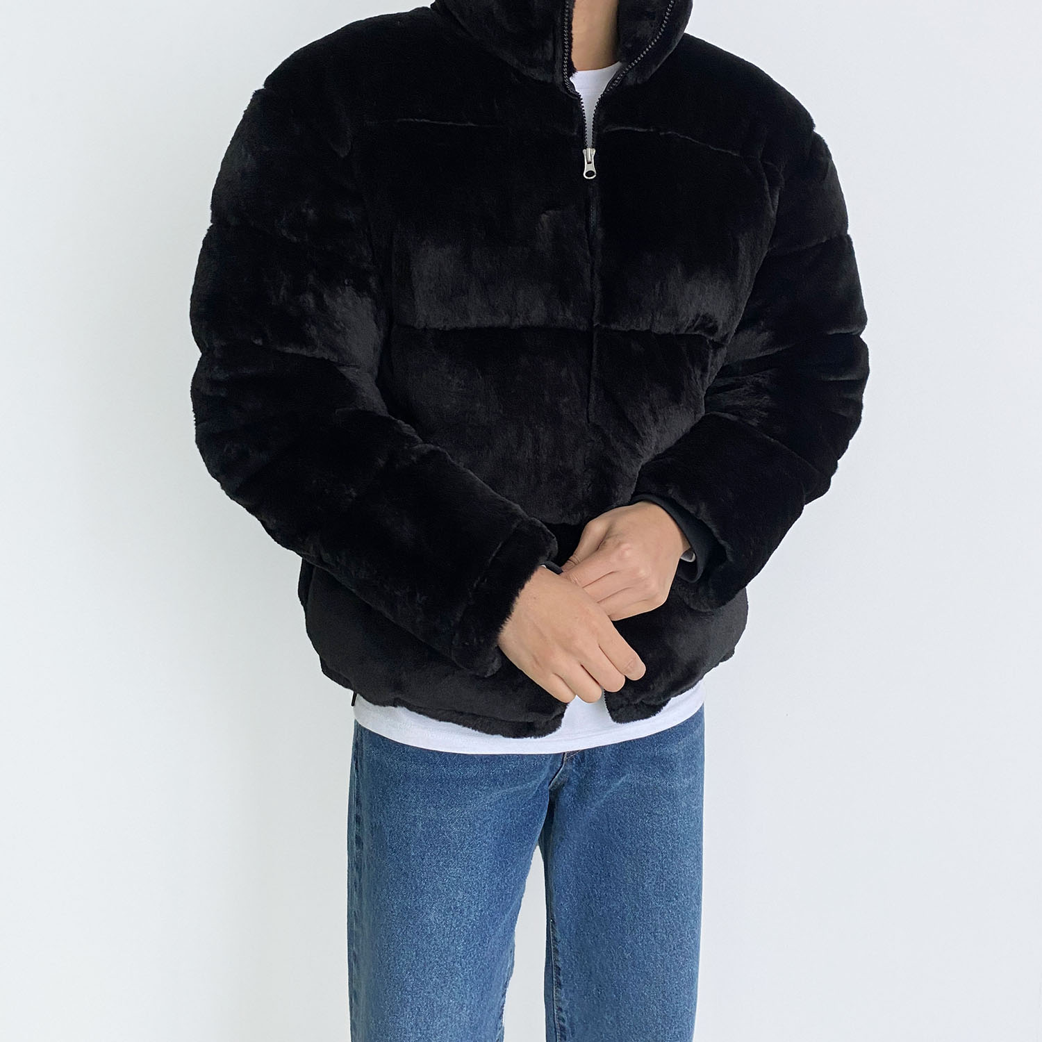 남자밍크패딩 남자숏패딩 - 메인 이미지