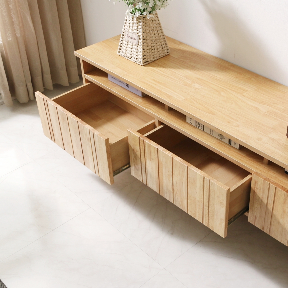 카디프 원목 tv장식장 티비선반 티비장 2000 75인치 85인치