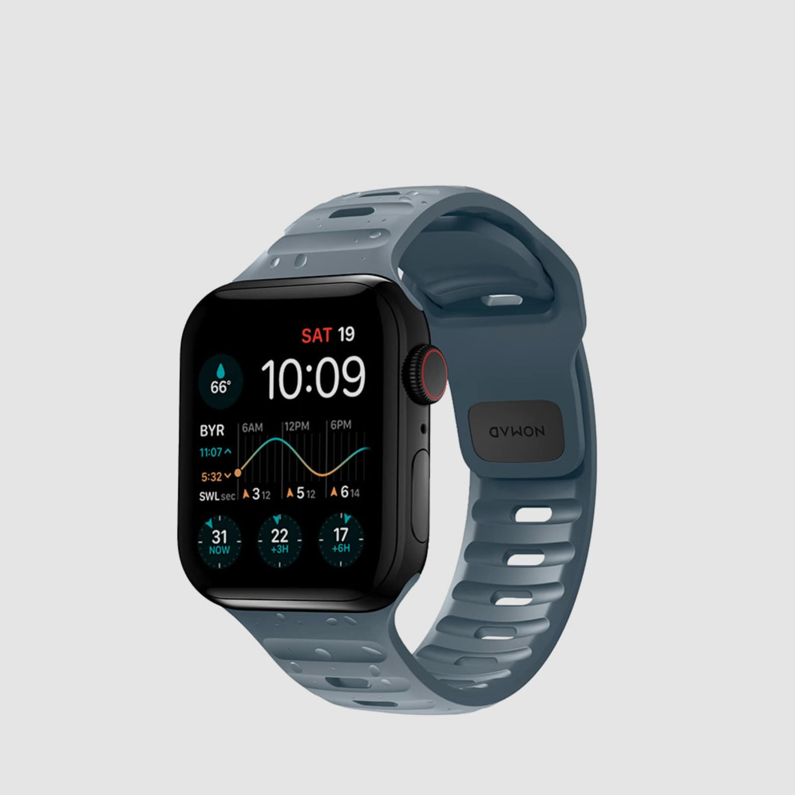 노마드 애플워치 스포츠 스트랩 - 마린블루 / 44 45 49 mm 울트라 여름 SE 밴드