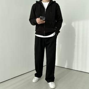 헤비 쮸리 사계절 레이어드 후드티 후드집업 착용 후기 | 사이즈/핏 총정리 - 상품 이미지 3