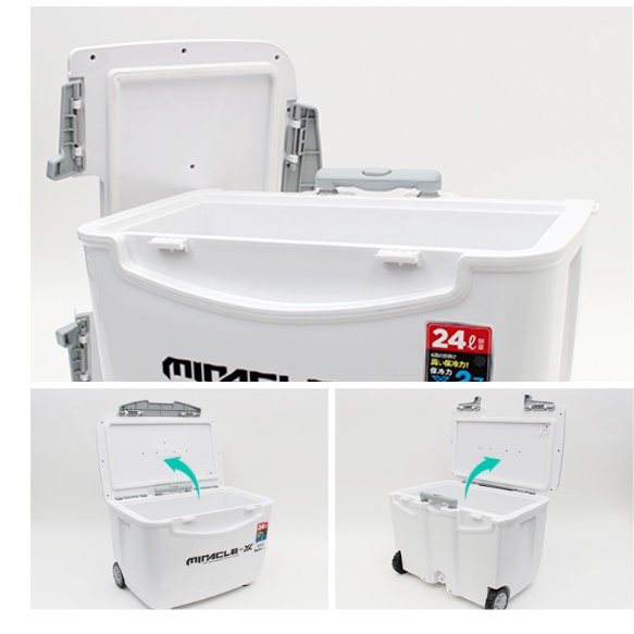 캠핑용 쿨러 바퀴달린 아이스박스 플라스틱 아이스박스 24리터